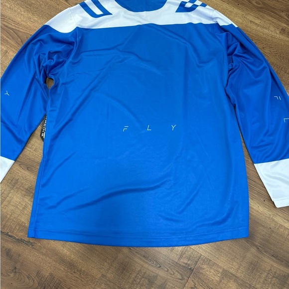 FLY Racing. Men’s  Blue and White Shirt - Picture 5 of 7